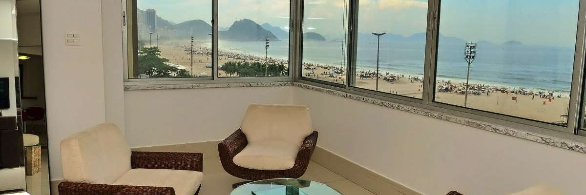 New Year in Rio de Janeiro, Copacabana. Apartment ID 791 with view to firework